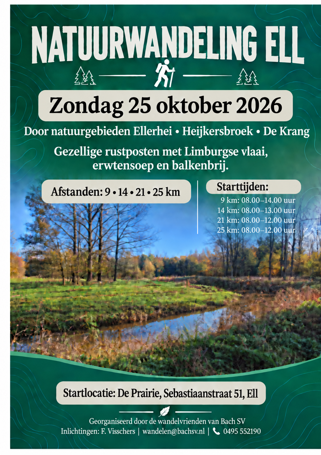 Poster Natuur Wandeling 2026